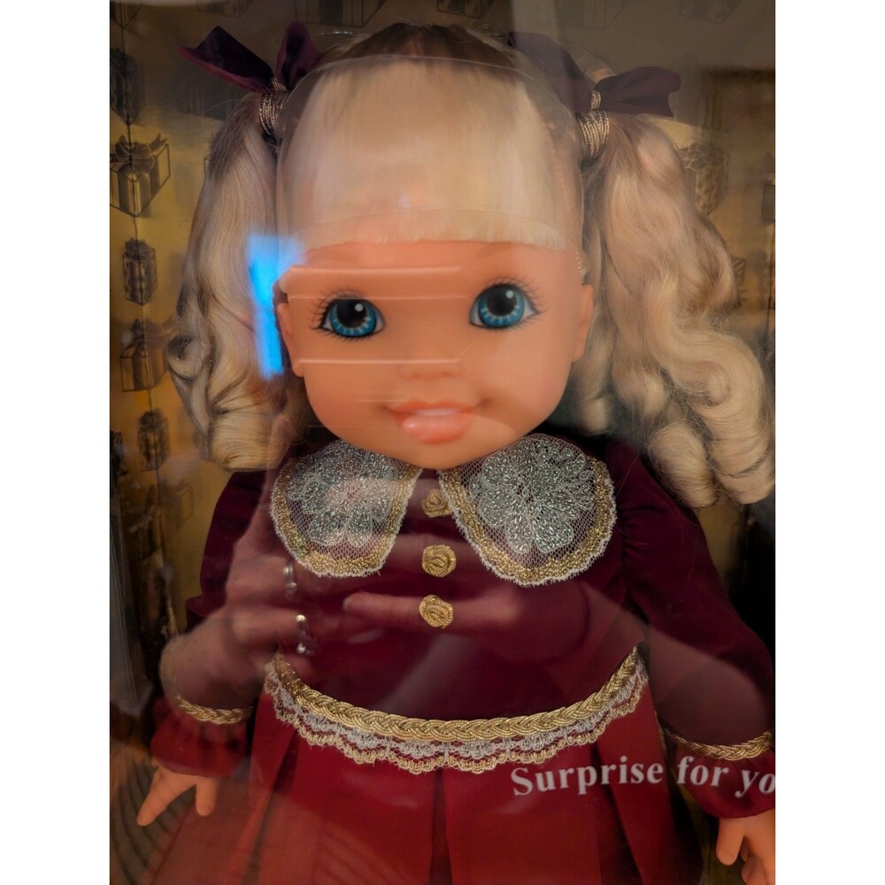 Barbie Holiday Kelly Blonde Hair 16" Doll In Beautiful Festive Dress Mattel 2000 - Picture 6 of 6